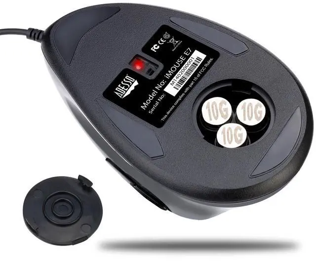 Alt view image 2 of 3 - Adesso iMouse E7 Wired Optical Left-Handed Vertical Gaming Mouse - IMOUSEE7