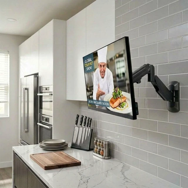 Alt view image 3 of 6 - Lindy Wall Mounted Single Gas Arm Display Mount - Black - FD6959781