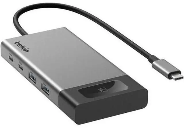 Main image of Belkin USB-C 8-IN-1 DUAL HDMI HUB WITH PRIVACY CONTROL INC027dqSGY