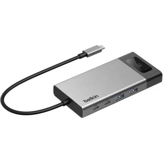 Alt view image 4 of 4 - Belkin USB-C 8-IN-1 DUAL HDMI HUB WITH PRIVACY CONTROL INC027dqSGY