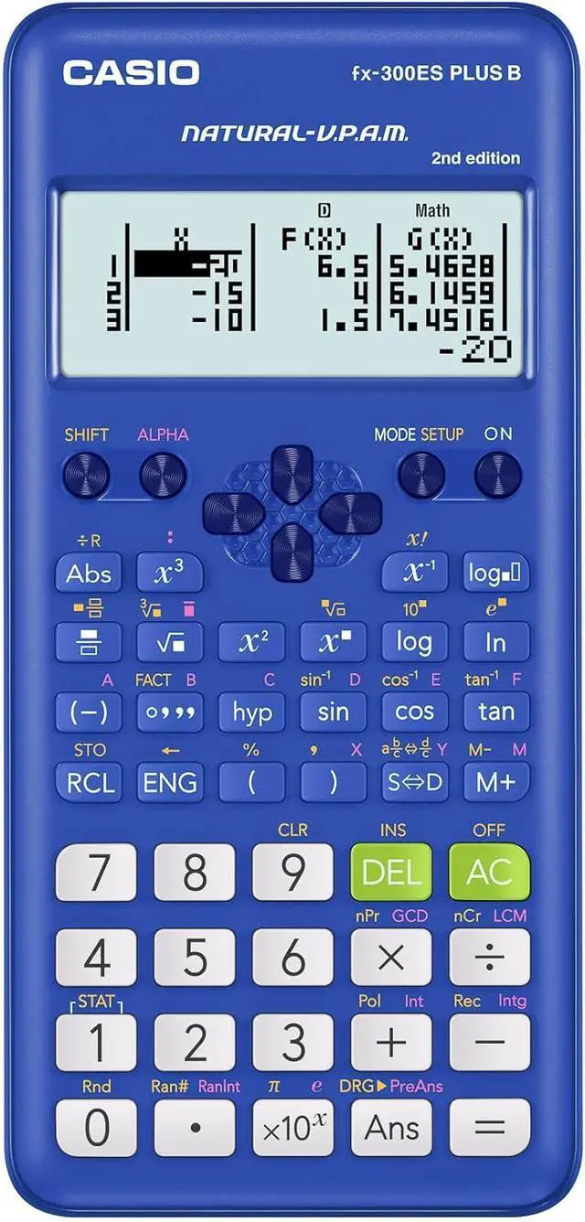 Main image of Casio Scientific Calculator Battery Powered Blue FX-300ESPLSBBUWAIT
