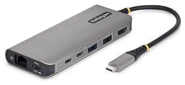 Main image of Startech USB-C to HDMI Multiport Adapter with 140W PD Charging, 4K 60Hz, 5-Port USB 5Gbps Hub, GbE, Type-C Mini Dock for MacBook / Dell / Thinkpad / HP Model 315B-USBC-MULTIPORT