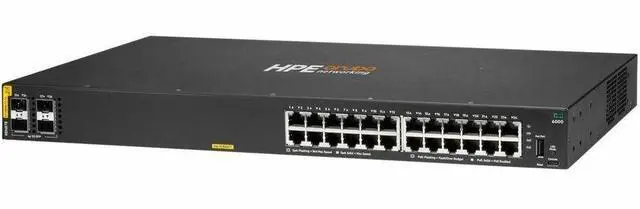 Main image of HP Aruba CX 6000 24p 10M/100M/1G Class4 PoE 4p SFP 1G 370W Switch - R8N87B#ABA