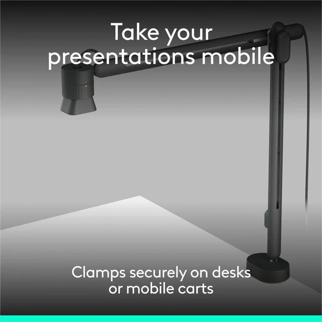 Alt view image 3 of 4 - Logitech Reach Camera Clamp Mount Accessory - 952-000192