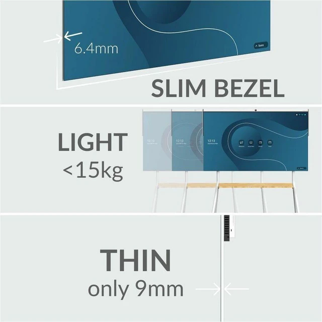 Alt view image 4 of 7 - Innex CM55 55in Interactive Collaboration UHD LED Display Whiteboard & Meeting Hub with Smart 4K AI Camera Audio Wireless Casting Model CM55-COLLAB