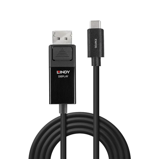 Alt view image 2 of 4 - Lindy 2m USB Type C to DP 4K60 Adapter Cable with HDR - 43342