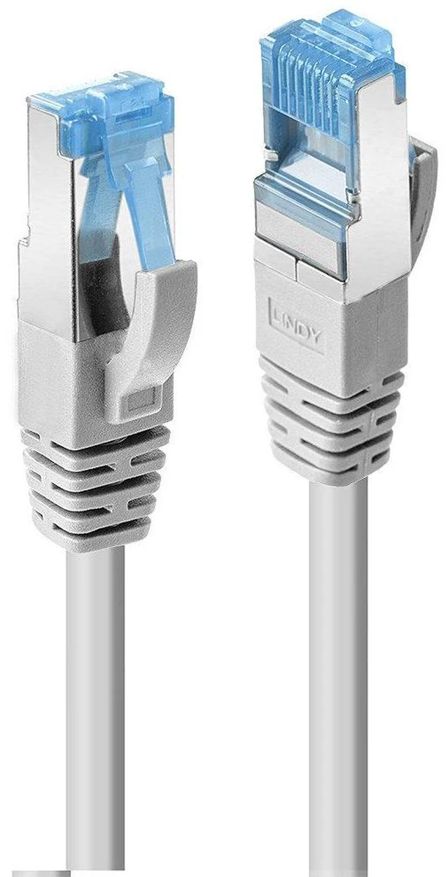 Main image of Lindy 0.5m Cat.6A S/FTP LSZH Cable, Grey - 47131