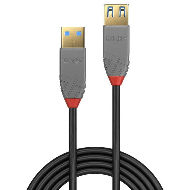 Alt view image 2 of 4 - Lindy 3m USB 3.2 Type A Extension Cable, Anthra Line - 36763