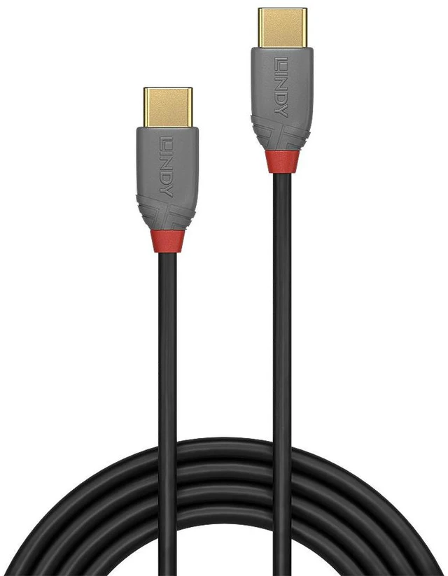 Main image of Lindy 3m USB 2.0 Type C to C Cable, Anthra Line - 36873