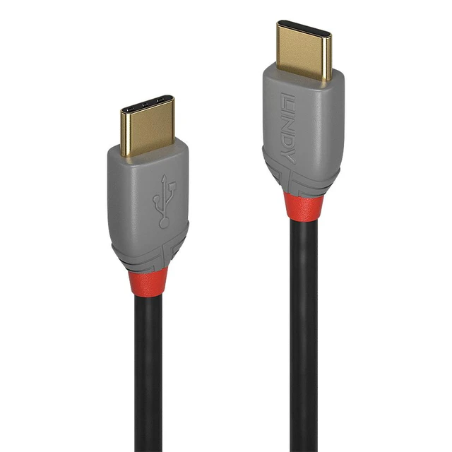 Alt view image 2 of 4 - Lindy 3m USB 2.0 Type C to C Cable, Anthra Line - 36873