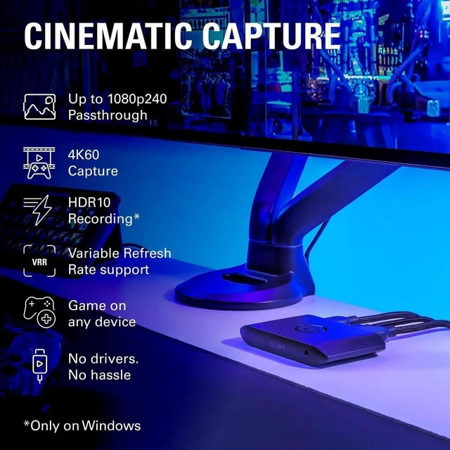 Alt view image 2 of 7 - Corsair 10GBR9901 Elgato Game Capture 4K S