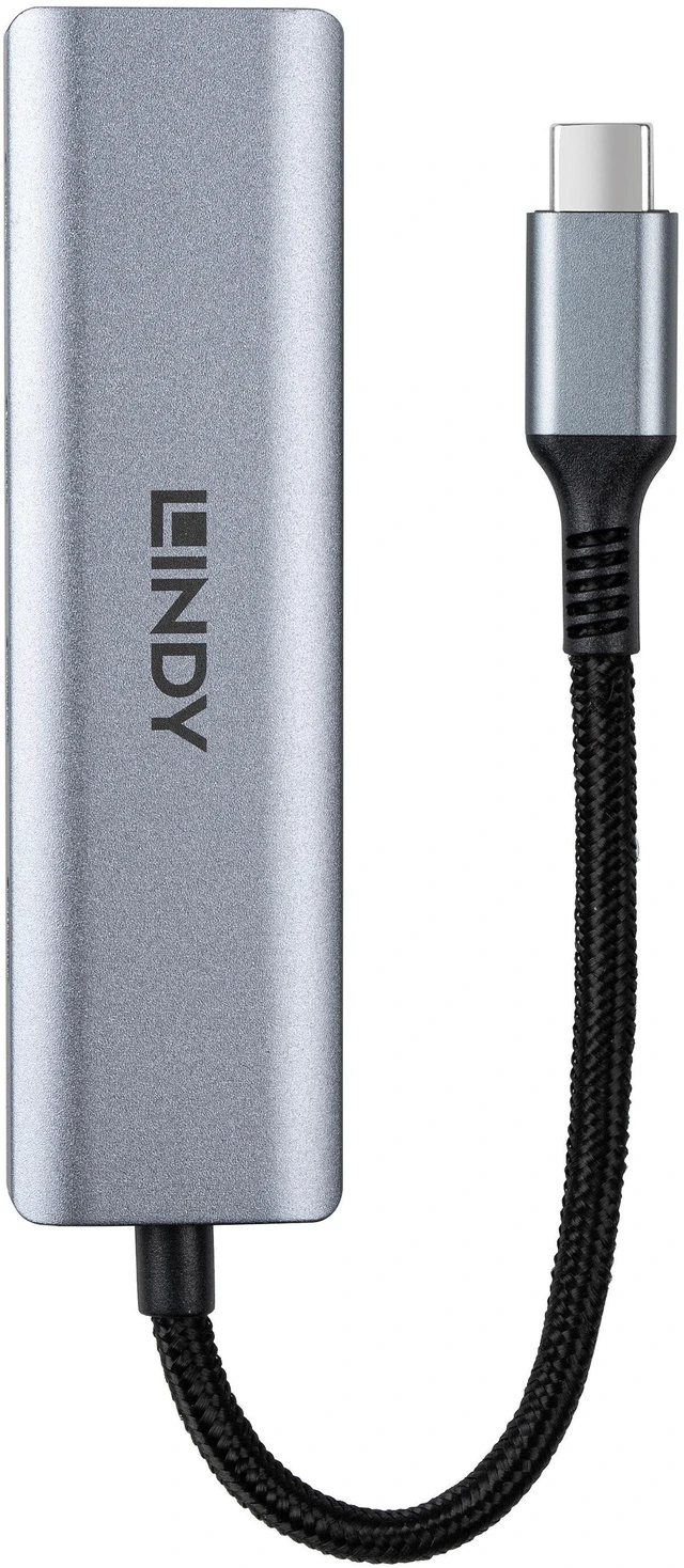 Alt view image 4 of 9 - Lindy 4 Port USB 3.2 Gen 2 Type C Hub - 43414