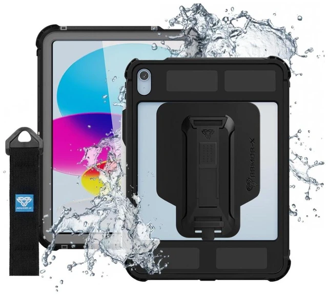 Main image of Armorx EX2-MAN-iPad-N5 | iPad 10.9 (10th Gen.) | IP68 Waterproof, Shock & Dust Proof Case With Stripe Reader M2 Card Reader Holder