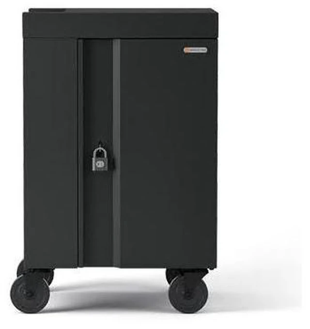Main image of Bretford 20X CUBE Cart Mini, Pre-Wired USB-C, Charcoal TVCM20USBC-CK