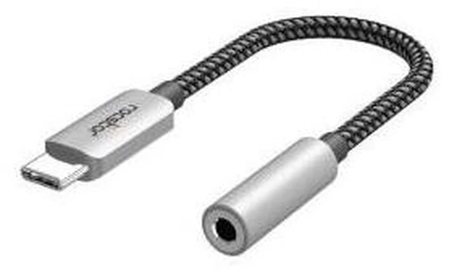 Main image of Rocstor Premium USB-C to Hi-Res 3.5mm Audio Adapter - High Resolution 3.5mm Audio Adapter with DAC 44.1/48/96KHz Sample Rate - Aluminum Gray - Y10A333-S1