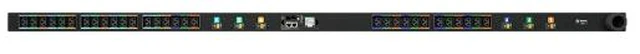 Main image of Vertiv Monitored Unit Level EC, 60A, 208V DELTA, 17.2kW, Vertical 10ft power cord with 3P+E (IP44), Black Powder Coat VP4N60AE