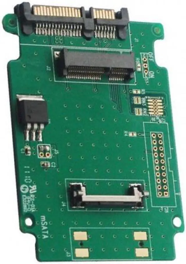 Alt view image 3 of 4 - Renice Half-Mini mSATA to 2.5" SATA SSD Convertrer Adapter Board Model RN-MSATA-AD(MINI)
