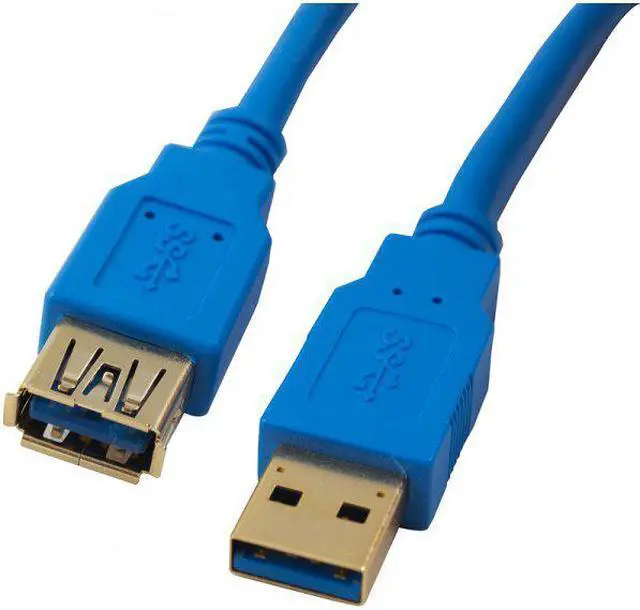 Alt view image 2 of 4 - NEON Super High Speed USB 3.0 Extension Cord Type A Male To Female Cable 5ft. Model 0118-USB3