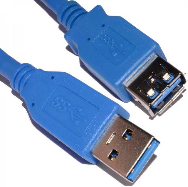 Main image of NEON Super High Speed USB 3.0 Extension Cord Type A Male To Female Cable 5ft. Model 0118-USB3