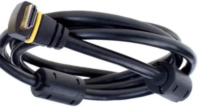 Alt view image 3 of 6 - NEON HDMI Audio Video Cable Angled Connection High Performance Black 5ft. Model S-PC-0317