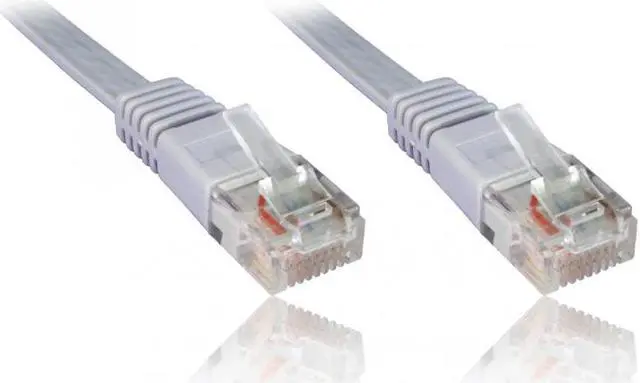 Main image of NEON Network Cable Patch Cord CAT6 RJ45 UTP Flat 60ft. Grey Model SX499D