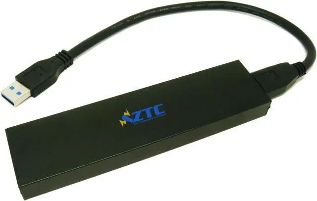 Main image of ZTC Thunder Enclosure NGFF M.2 SSD to USB 3.0. Aluminum Shell, 5 Sizes Adapter and High Speed 6GB/s. Model ZTC-EN004