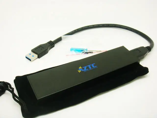 Alt view image 4 of 5 - ZTC Thunder Enclosure NGFF M.2 SSD to USB 3.0. Aluminum Shell, 5 Sizes Adapter and High Speed 6GB/s. Model ZTC-EN004
