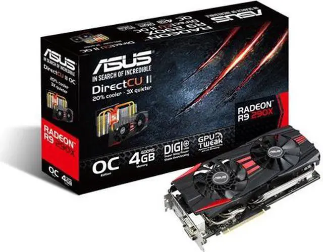 Alt view image 6 of 6 - ASUS 4GB Radeon R9 290X GDDR5 512-Bit PCI Express 3.0 HDCP Ready CrossFireX Support Video Card Model R9290X-DC2OC-4GD5