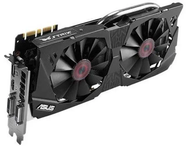 Main image of ASUS 4GB GeForce GTX 970 GDDR5 256-Bit PCI Express 3.0 HDCP Ready G-SYNC SLI Support Video Card Model STRIX-GTX970-DC2OC-4GD5