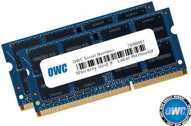 Main image of OWC 12GB ( 8+4GB ) PC3-12800 DDR3L 1600MHz SODIMM 204 Pin Memory Upgrade Kit for 2012 MacBook Pro 13" & 15" models . Model OWC1600DDR3S12S