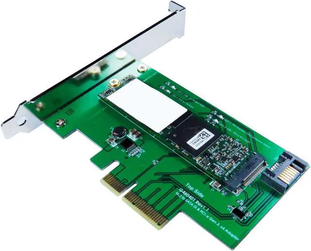 Alt view image 4 of 7 - ZTC Lightning Card Converts both M.2 PCIe 4x Lane or M.2 SATA SSD To PCI-e Internal Card. UP To 1.6GB/s on the 4x PCIe Model ZTC-EX001