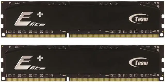 Main image of Team 4GB Elite Plus Black DDR2 PC2-5300  667MHz  Dual Channel kit Model TPKD24G667HC5DC01