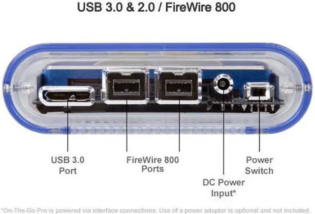 Alt view image 2 of 8 - OWC Mercury On-The-Go Portable 2.5" FW800/USB3.0 Enclosure Kit for Serial ATA (SATA) NoteBook Drives. Model OWCMSTG800U3K