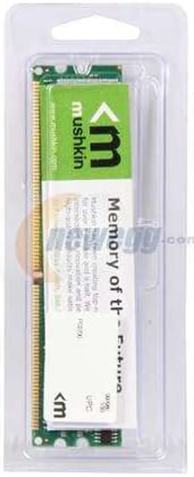 Alt view image 3 of 3 - Mushkin Enhanced 1GB Essentials DDR PC-2700 333MHz 184-Pin Desktop Memory Model 990980