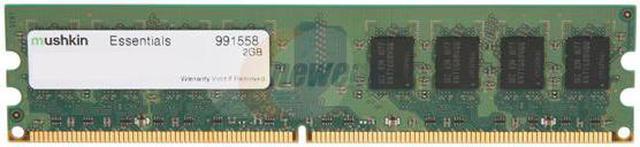 Mushkin 2GB (1x2GB) Essentials DDR2 PC2-6400 800MHz Desktop Memory