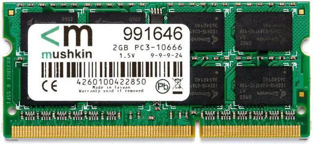 Main image of Mushkin 2GB Enhanced Essentials DDR3 1333MHz PC3-10666 204-Pin Laptop Memory Model 991646