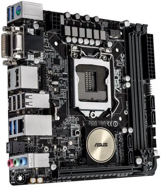 Alt view image 4 of 5 - ASUS LGA 1150 Intel H97 HDMI SATA 6Gb/s USB 3.0 Mini ITX Intel Motherboard Model H97I-PLUS
