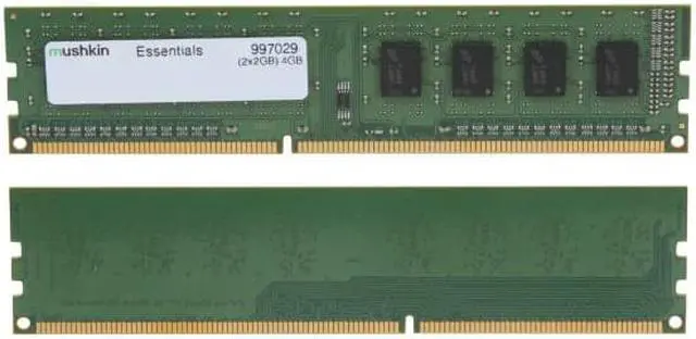 Alt view image 2 of 3 - Mushkin Enhanced  4GB (2 x 2GB) Essentials DDR3 PC3L-12800  1600MHz 240-Pin Desktop Memory Model 997029