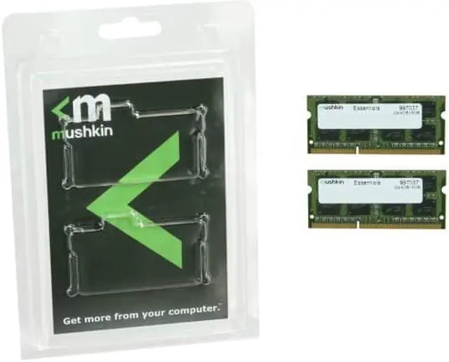 Alt view image 3 of 3 - Mushkin Enhanced 8GB (2 x 4GB) Essentials DDR3 PC3L-12800 1600MHz 204-Pin Laptop Memory Model 997037