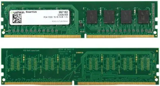 Alt view image 3 of 3 - Mushkin Enhanced  8GB (2 x 4GB) Essentials DDR4 PC4-17000 2133MHz 288-Pin Desktop Memory Model 997182
