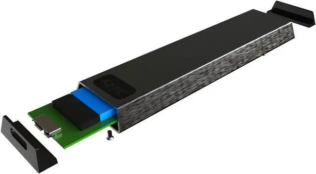 Alt view image 2 of 3 - ZTC Thunder Enclosure NGFF M.2 SSD to USB 3.0 Adapter. Support UASP SuperSpeed 6Gb/s 520MB/s Black Model ZTC-EN004-BK