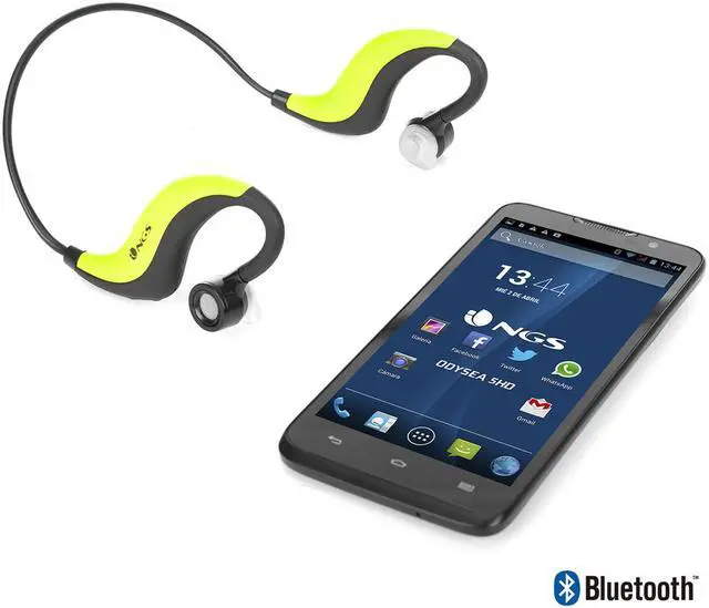 Alt view image 3 of 4 - NGS Bluetooth Sports Earphones Artica Runner Color Yellow Model YELLOWARTIC