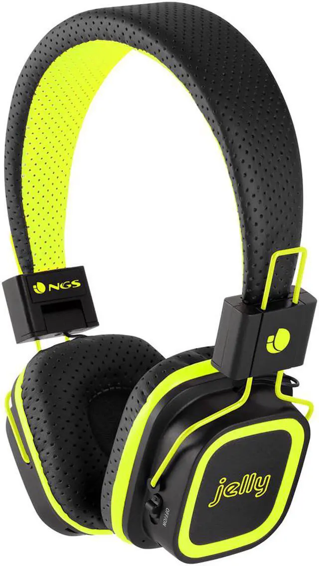 Main image of NGS Artica Jelly Bluetooth Stereo Headphones with Micro SD Card Slot Color Yellow Model YELLOWARTICAJELLY