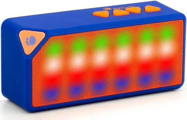 Main image of NGS Roller Flash LED Bluetooth Speaker with USB Port, MicroSD slot and FM Radio - Blue Edition