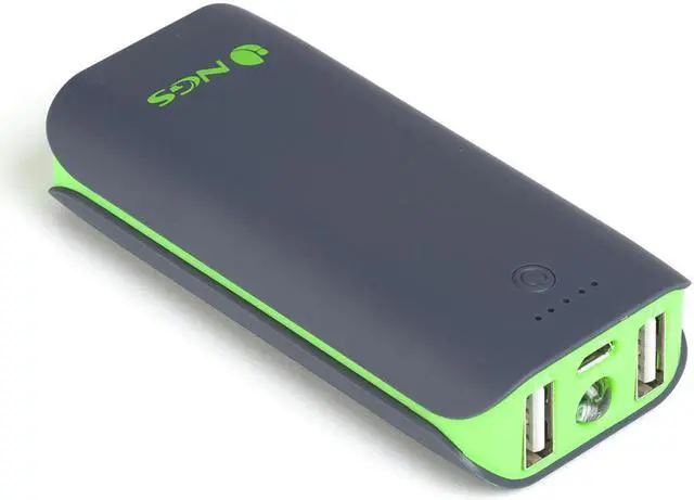 Alt view image 4 of 4 - NGS PowerPump 4400mAh Power Bank Dual Output 1x2.1A and 1x1A - Green