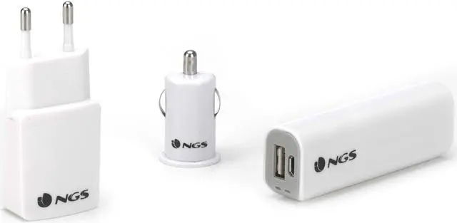 Main image of NGS Duke Smartphone Travel Kit - Powerbank, Car & Wall Chargers and 8GB Micro SD Card Model DUKEKIT