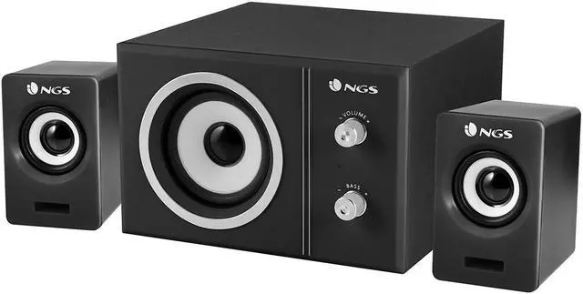 Alt view image 2 of 5 - NGS Sugar -20W USB Powered Multimedia 2.1 Speaker System with Subwoofer Model SUGAR