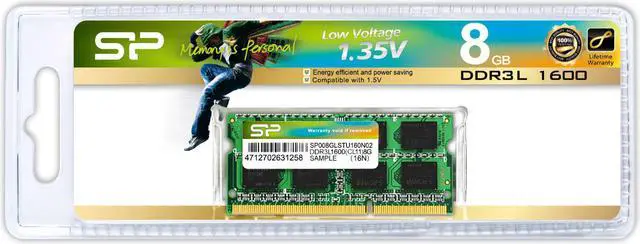 Alt view image 2 of 4 - Silicon Power 8GB DDR3 SDRAM Memory Module