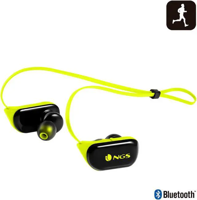 Alt view image 2 of 4 - NGS Bluetooth Sport Headphones, Artica Ranger Edition Color Yellow Model ARTICARANGER