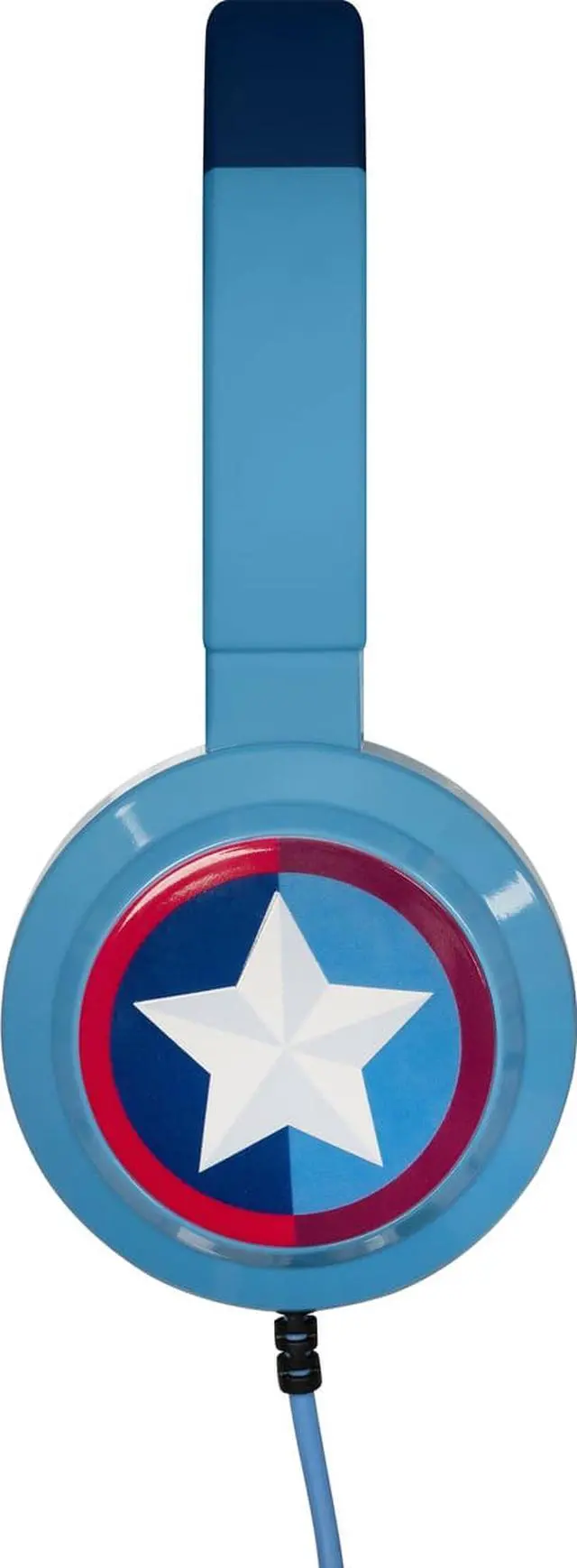 Alt view image 2 of 6 - Tribe Marvel Captain America Foldable Headphones Model HPW11601